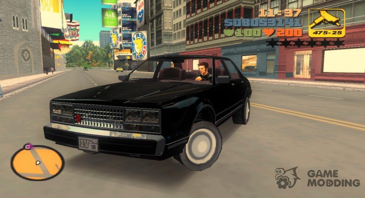 Такси Романа из GTA 4 для GTA 3