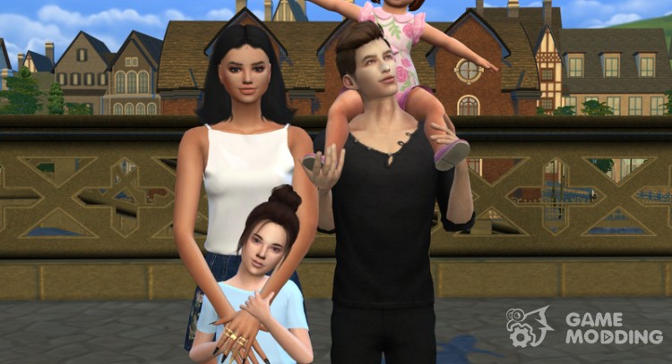 Family Photo Posepack для Sims 4