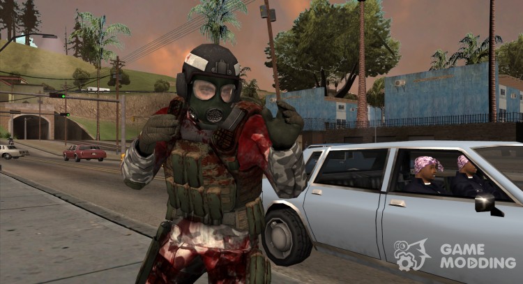 Black Mesa-Wounded Marine Medic HECU v2 for GTA San Andreas