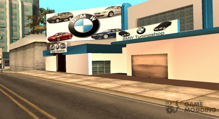 BMW tuning shop para GTA San Andreas