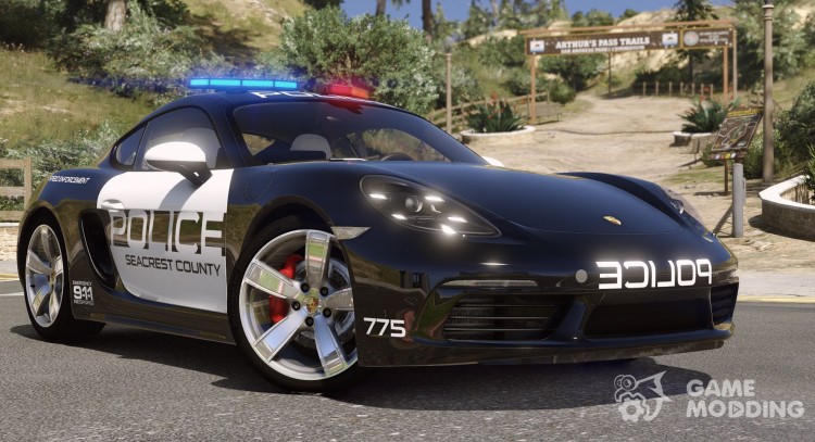 Porsche 718 Cayman S Hot Pursuit Police для GTA 5