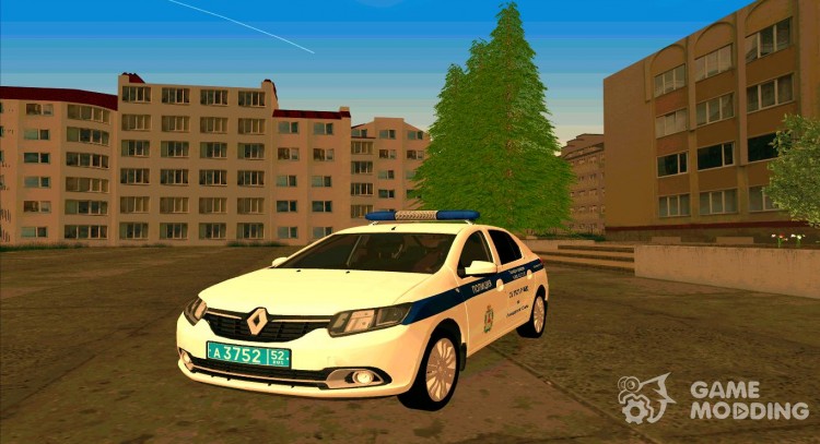 Renault Logan 2016 de las indicaciones geográficas del ministerio del interior para GTA San Andreas