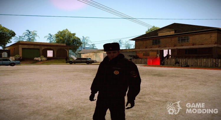Полиция РФ в зимней форме V2 для GTA San Andreas
