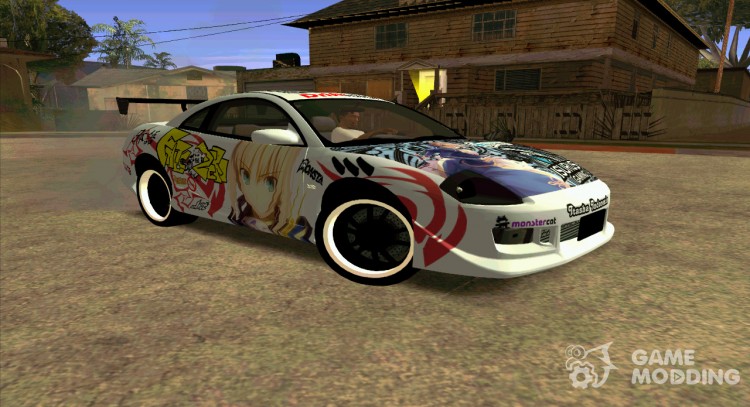 Mitsubishi Eclipse 2003 Fate Zero Itasha для GTA San Andreas