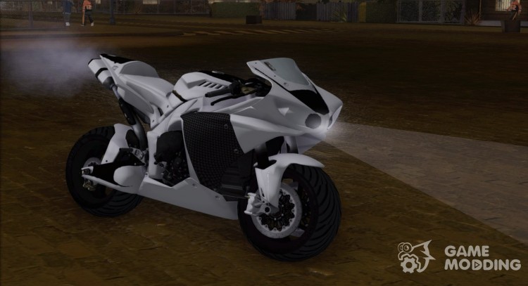 Yamaha YZF R1 Black and White для GTA San Andreas