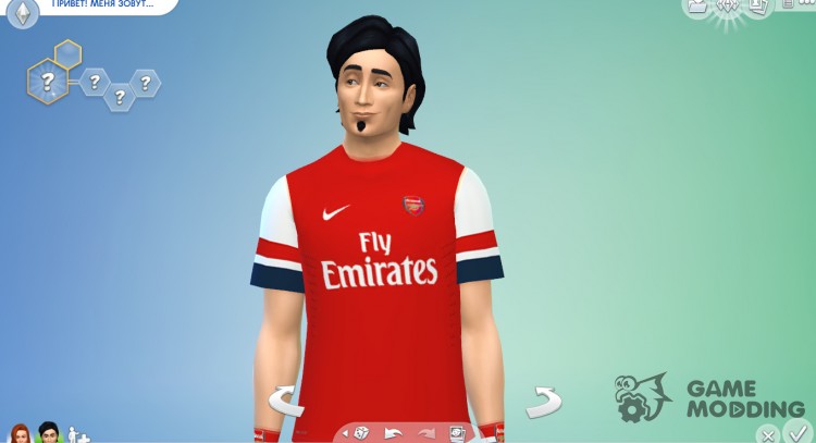 Форма футбольного клуба Arsenal для Sims 4