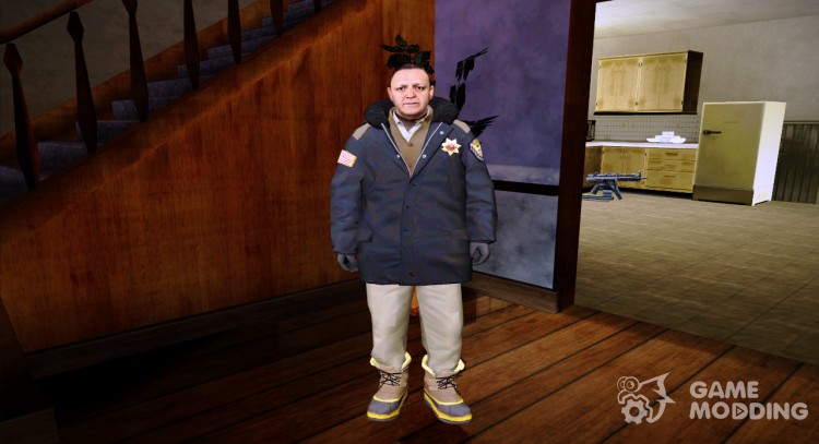 Snowcop Skin from GTA 5 для GTA San Andreas