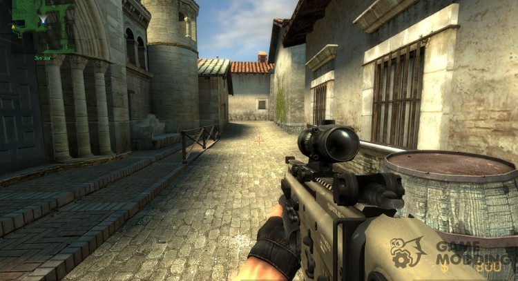 Fn Scar Acog M203 for AUG for Counter-Strike Source