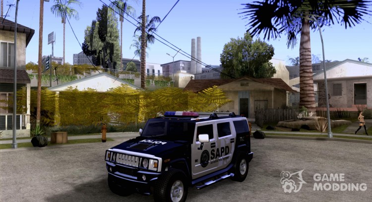 AMG H2 HUMMER SUV SAPD Police для GTA San Andreas