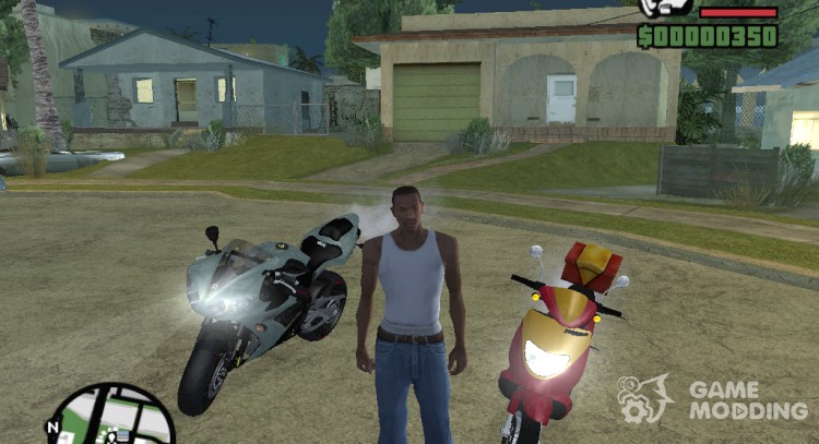 Мотоциклы приближенные к игровым аналогам для GTA San Andreas