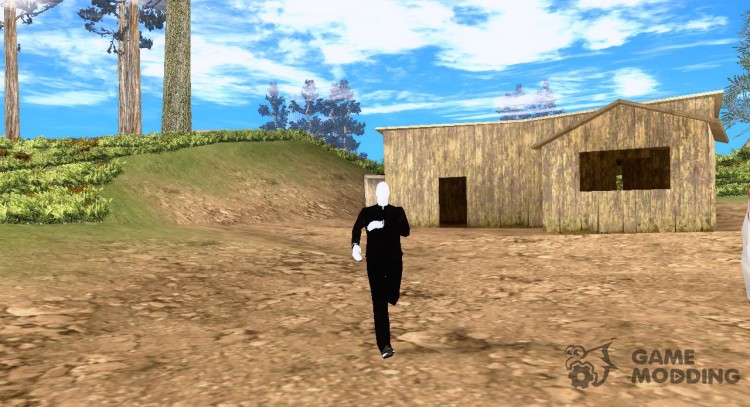 Slender man version 3 для GTA San Andreas