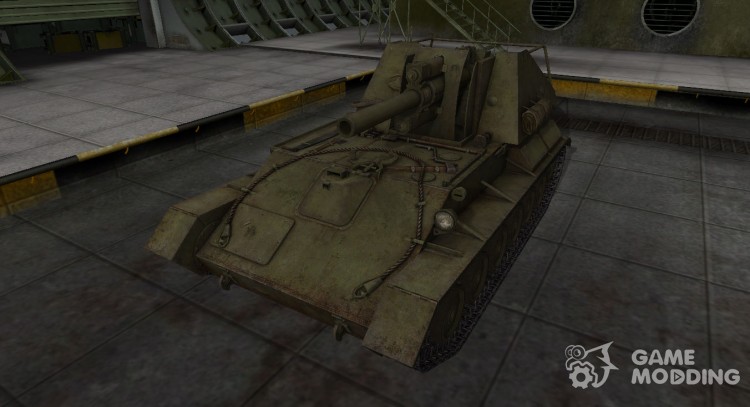 La piel para el su-122 en расскраске 4БО para World Of Tanks