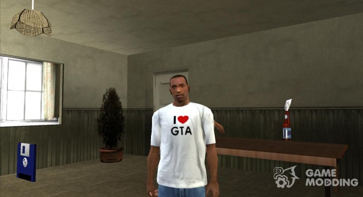 Футболка Я люблю GTA для GTA San Andreas