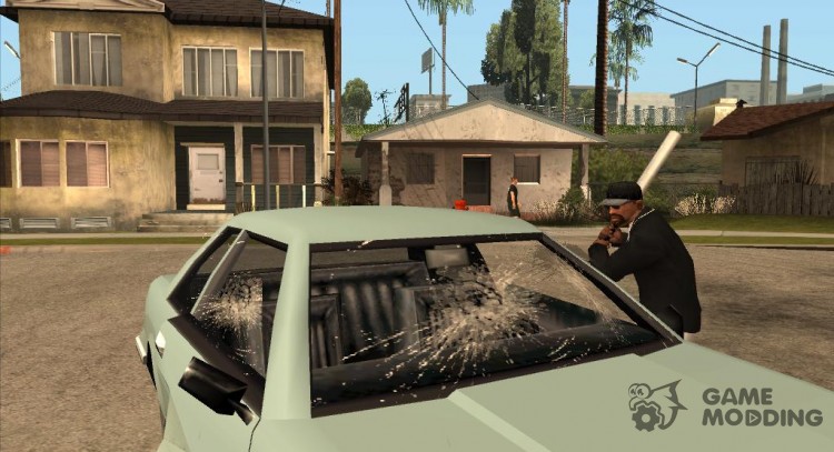 Realistic broken glass for GTA San Andreas