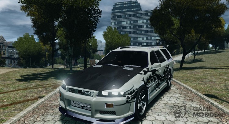 Nissan Stagea R34 GT-R for GTA 4