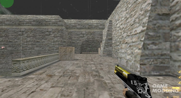 Shiny black-gold deagle by Brew. for Counter Strike 1.6