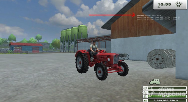 Получение урона для Farming Simulator 2013