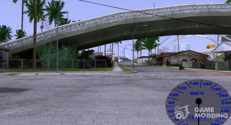 A simple speedometer at the request of CJ Dron for GTA San Andreas