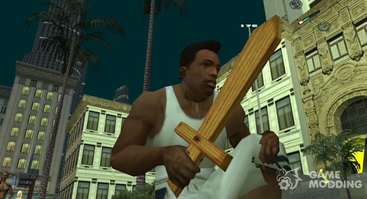 Деревянный меч для GTA San Andreas