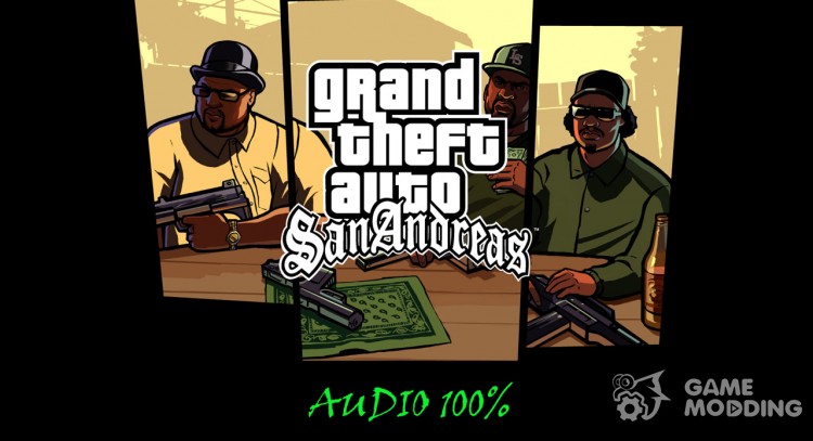 El original de la carpeta audio de Rockstar games para GTA San Andreas