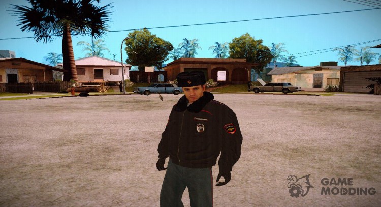 Полиция РФ в зимней форме V4 для GTA San Andreas