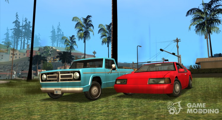 Improved SA Default Cars (Fixed by S.M.7) для GTA San Andreas