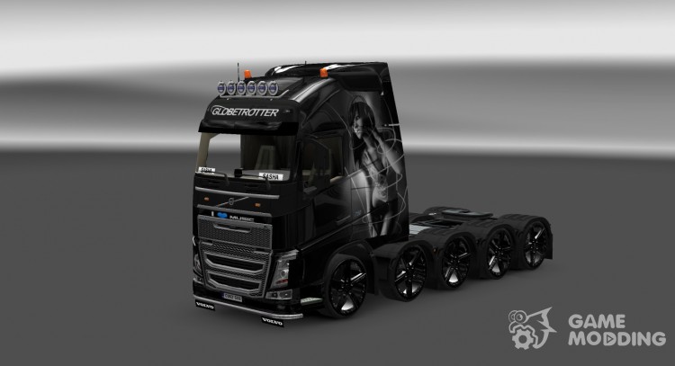 Skin Volvo FH 2012 i Love Music для Euro Truck Simulator 2