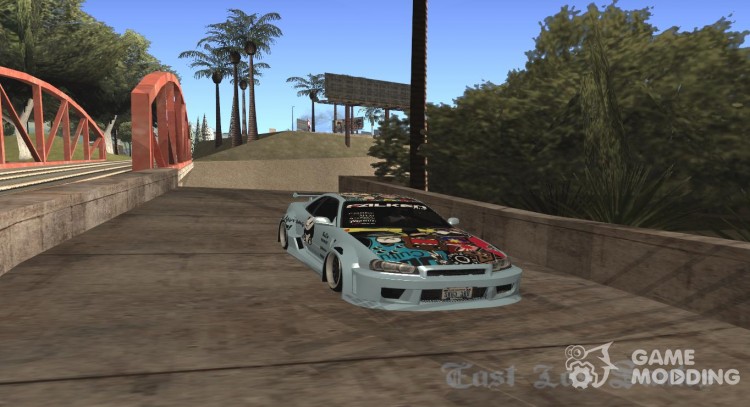 El motor de Nissan Skyline R34 SDK style para GTA San Andreas