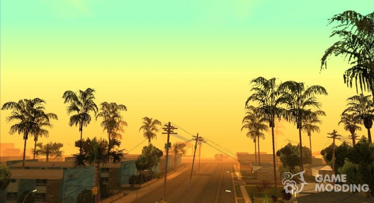 PS2 timecyc.dat for PC для GTA San Andreas