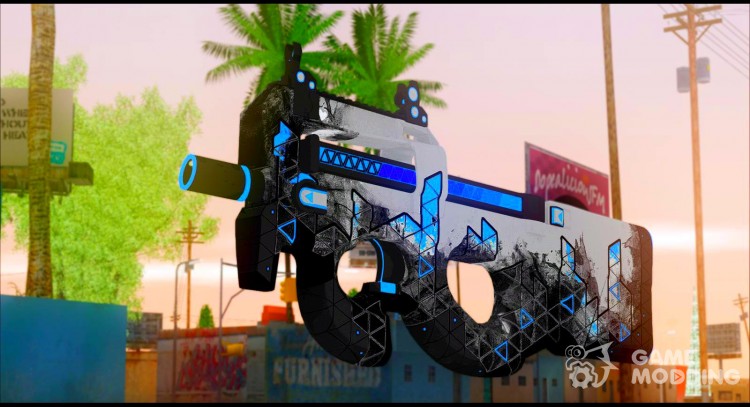 P90 Blue para GTA San Andreas