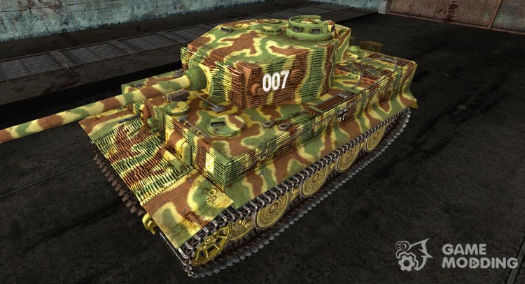 Skin for the Panzer VI Tiger (historic Skin) for World Of Tanks