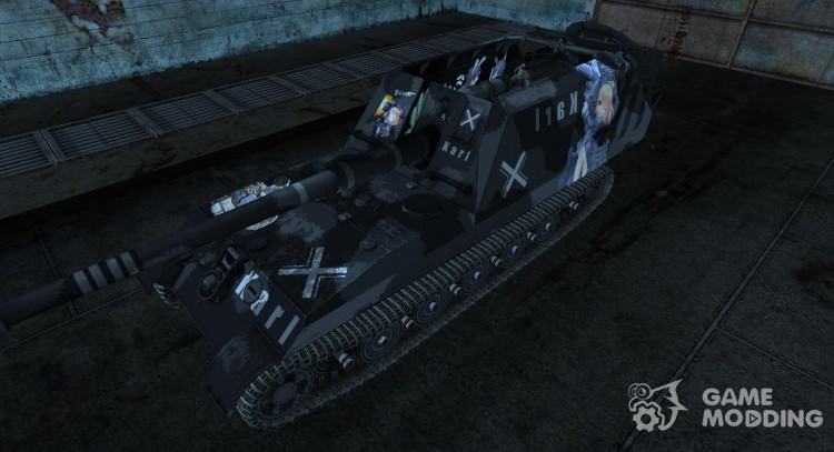 Skin de anime para Gw-tigre para World Of Tanks