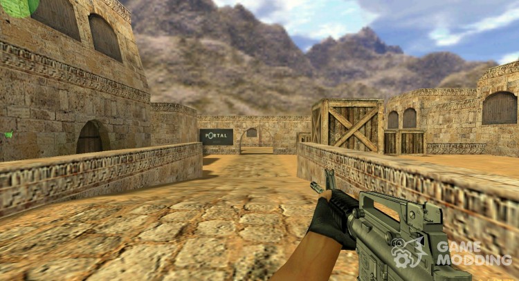 Black Solid M4A1 for Counter Strike 1.6