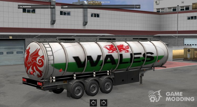 Welsh fuel tanker skin для Euro Truck Simulator 2