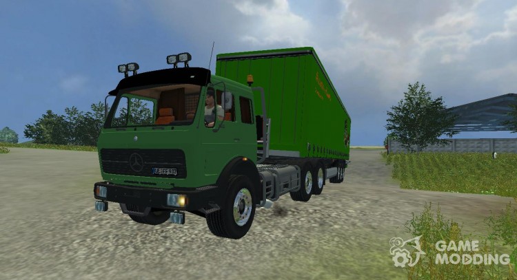 Mercedes-Benz NG 1632 and trailers for it for Farming Simulator 2013