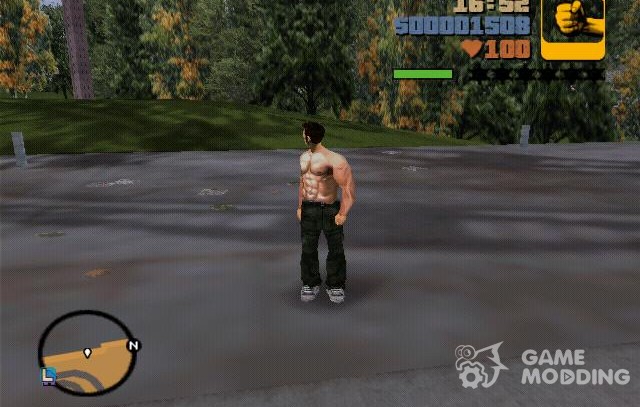 Claude bodybuilder for GTA 3