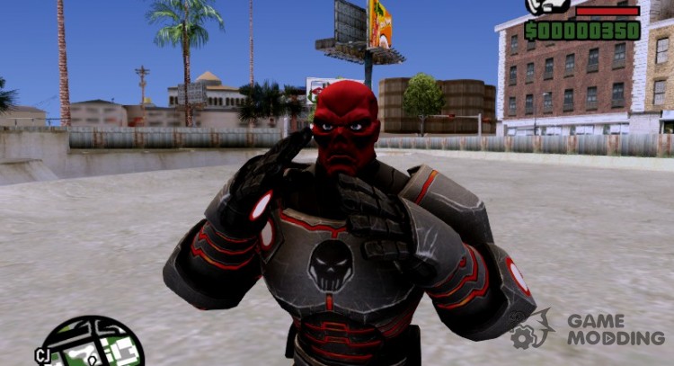 Red Skull skin for GTA San Andreas