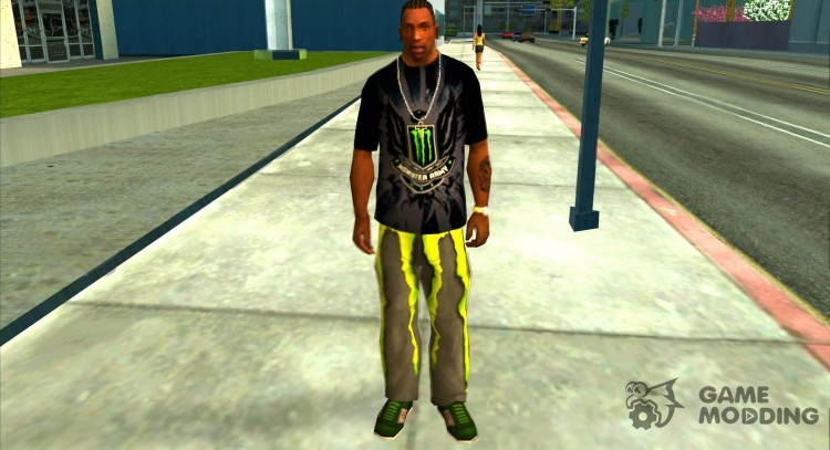 Monster energy suit pack for GTA San Andreas