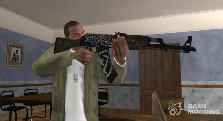 AK-47 Пустынный повстанец для GTA San Andreas