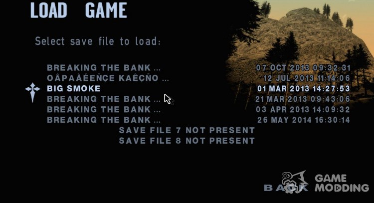 Шрифт из GTA IV для GTA San Andreas
