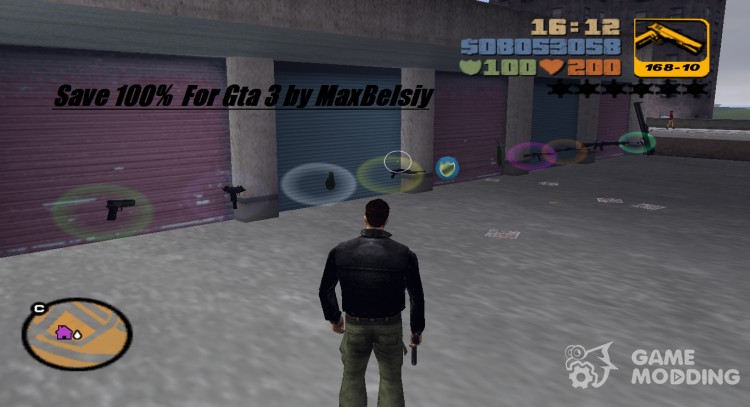 100% Save for GTA 3