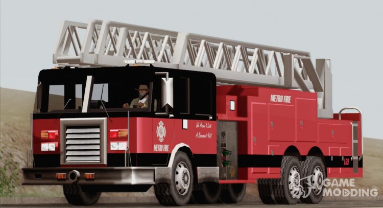 New Firetruck Ladder LSFD-33 LA for GTA San Andreas