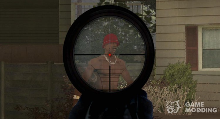 Sniper scope v2 para GTA San Andreas