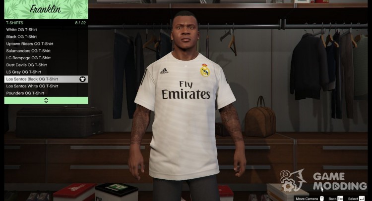 Real Madrid shirt for Franklin for GTA 5