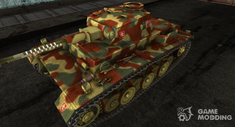 VK3001 (H) Patched Camouflage Early 1945 для World Of Tanks