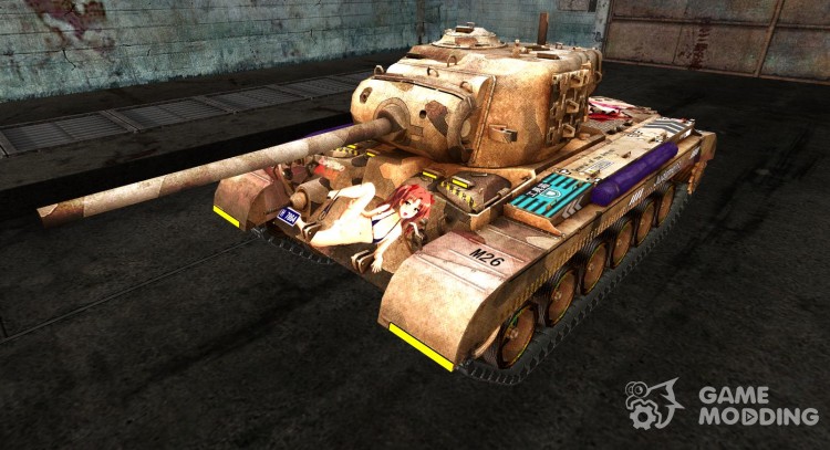 Skin de anime para el M26 Pershing para World Of Tanks