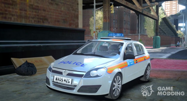 Vauxhall Astra 2005 Police Britax para GTA 4