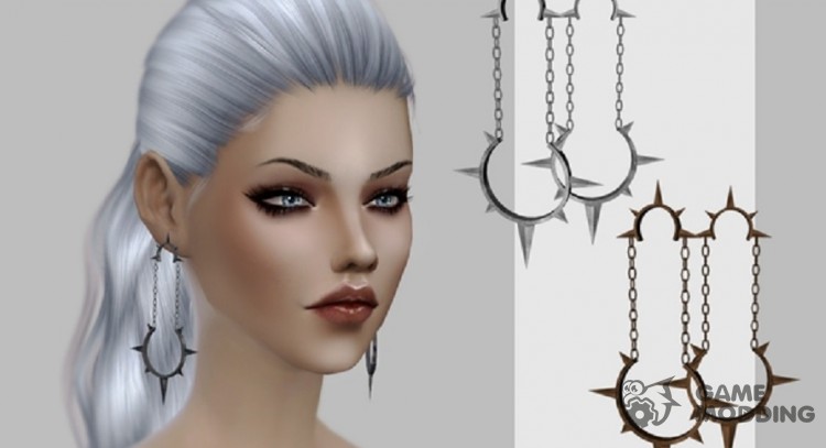 Glow Earrings for Sims 4