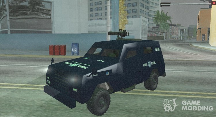 Vehículo blindado de la policía federal para GTA San Andreas