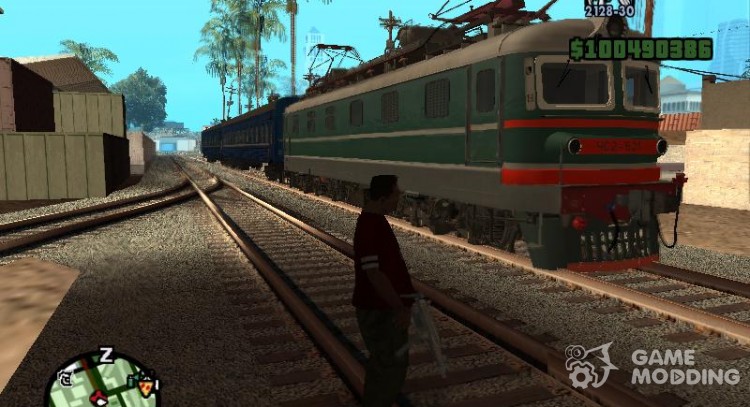 Trains travelling in Ukraine for GTA San Andreas